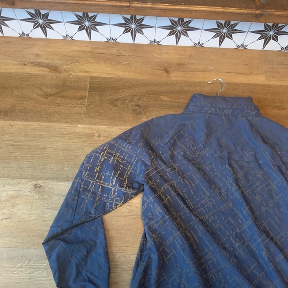 Shape Dark Blue Hooded windbreaker Jacket size L - Picture 11 of 13